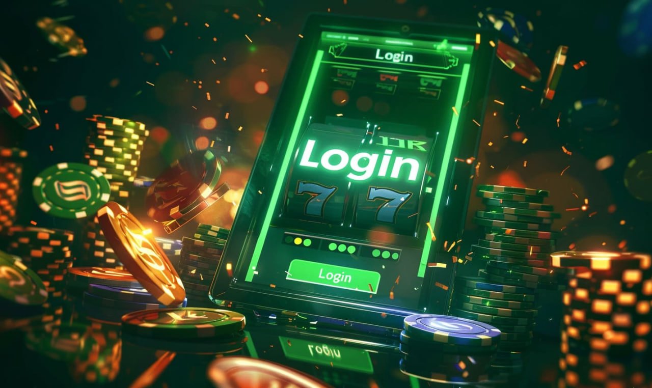 Layar login dan deposit aplikasi mytic di perangkat Android